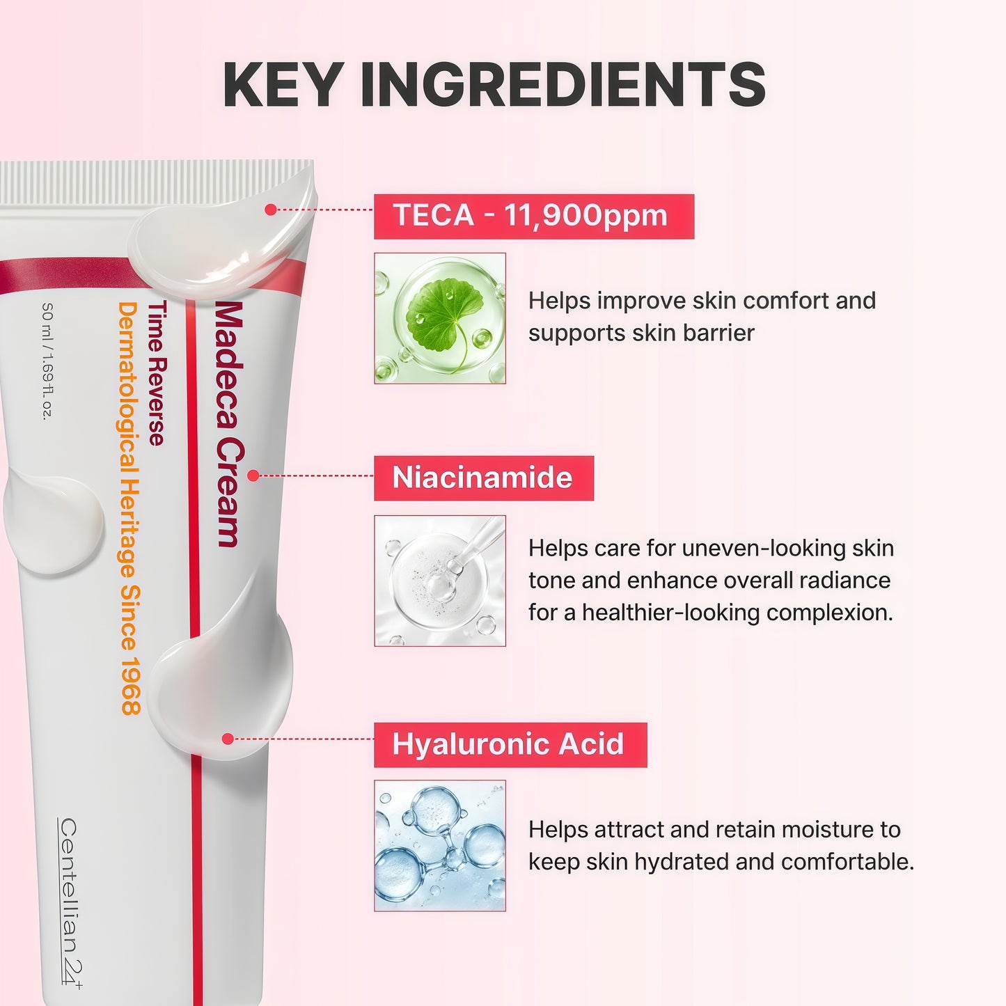 CENTELLIAN 24 Madeca Cream Time Reverse, TECA Anti-Aging Moisturizer